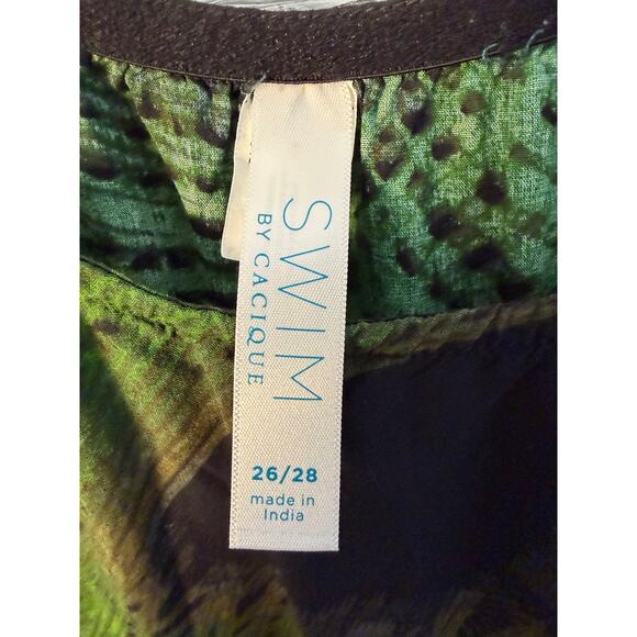 Lane Bryant womens romper tropical costal lightweight adjustable straps plus SZ￼ - Picture 14 of 15